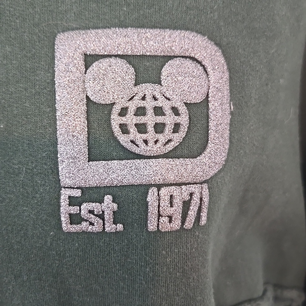 Dark Green Disney Mickey Printed Sweatshirt - Picture 2 of 7